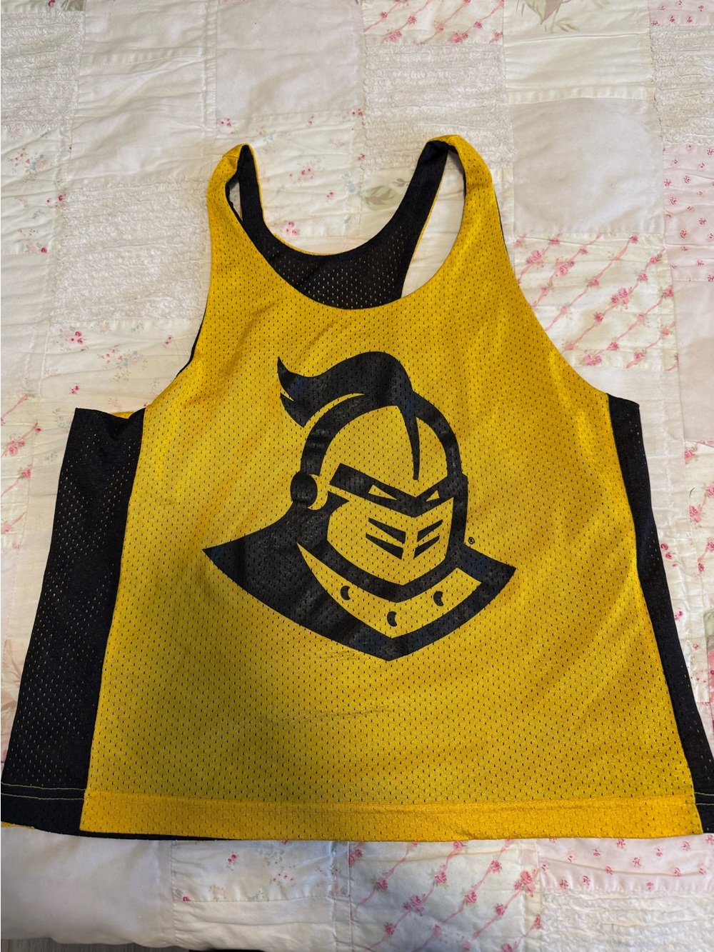 UCF- university of central Florida Yellow & Black Mesh Athletic Jersey